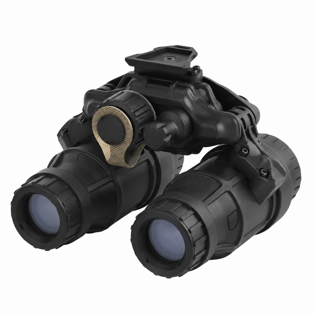 Cygnus Armory PVS-31 Dummy in Black, front three-quarter view