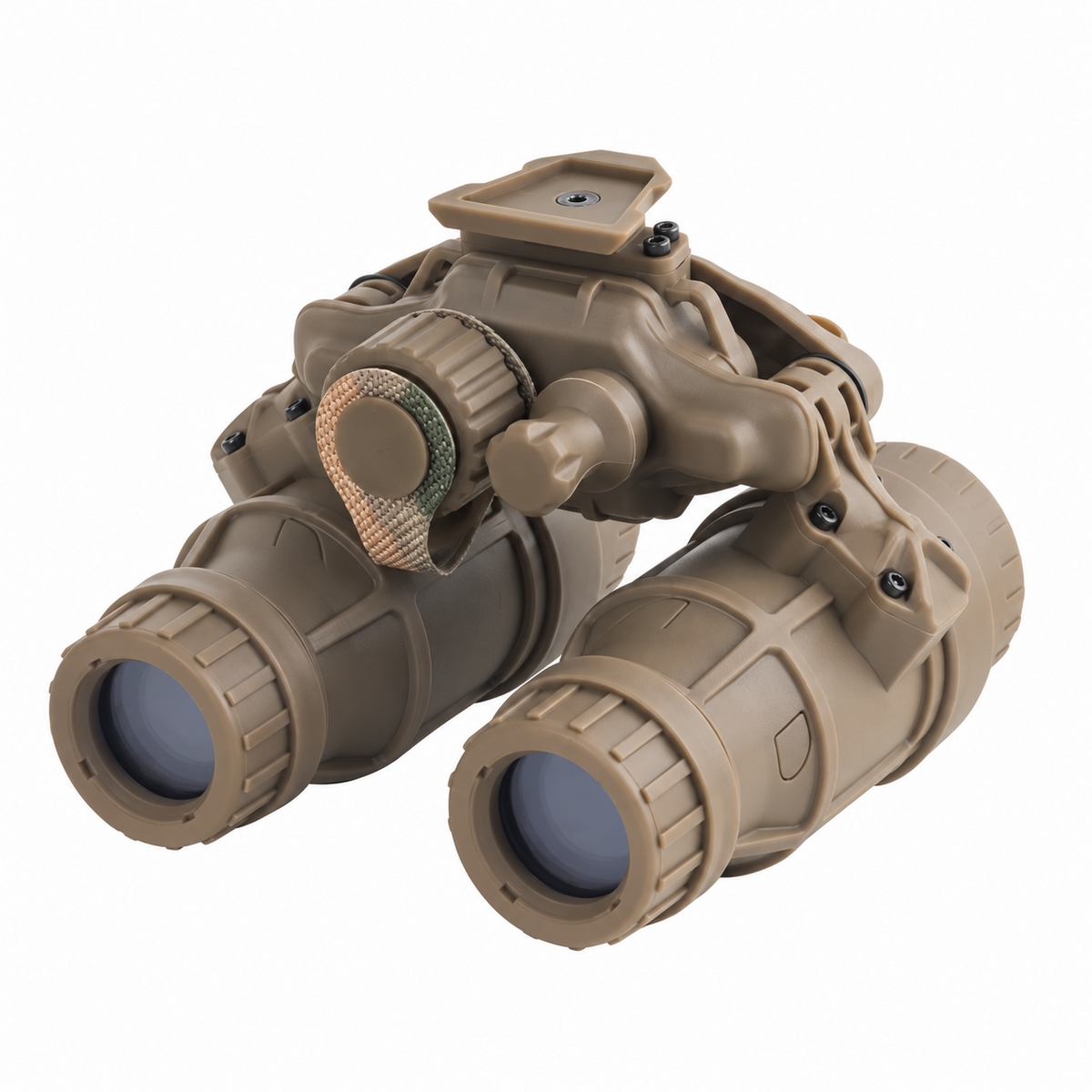 Cygnus Armory PVS-31 Dummy in Tan, front three-quarter view